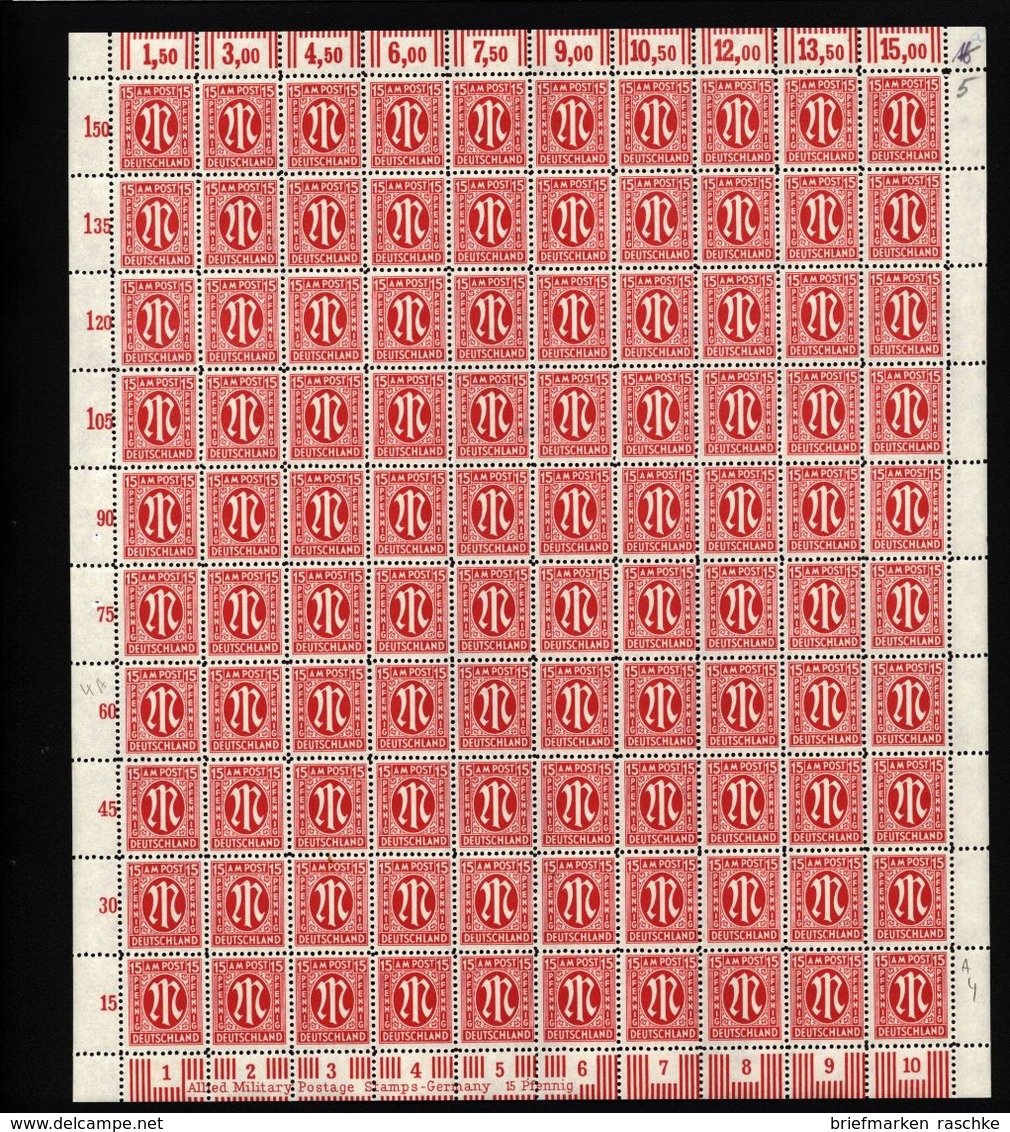 Am-Post-Bogen,24Az,BT.4,mit I,V,IX,X,xx (M7) - Ungebraucht
