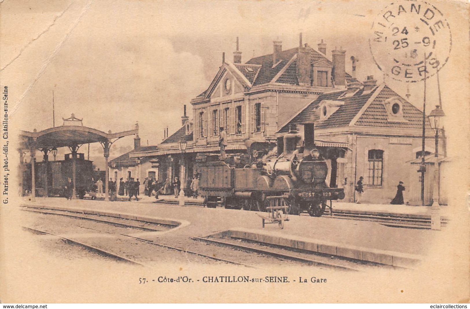 Châtillon Sur Seine     21    La Gare    (voir Scan) - Chatillon Sur Seine