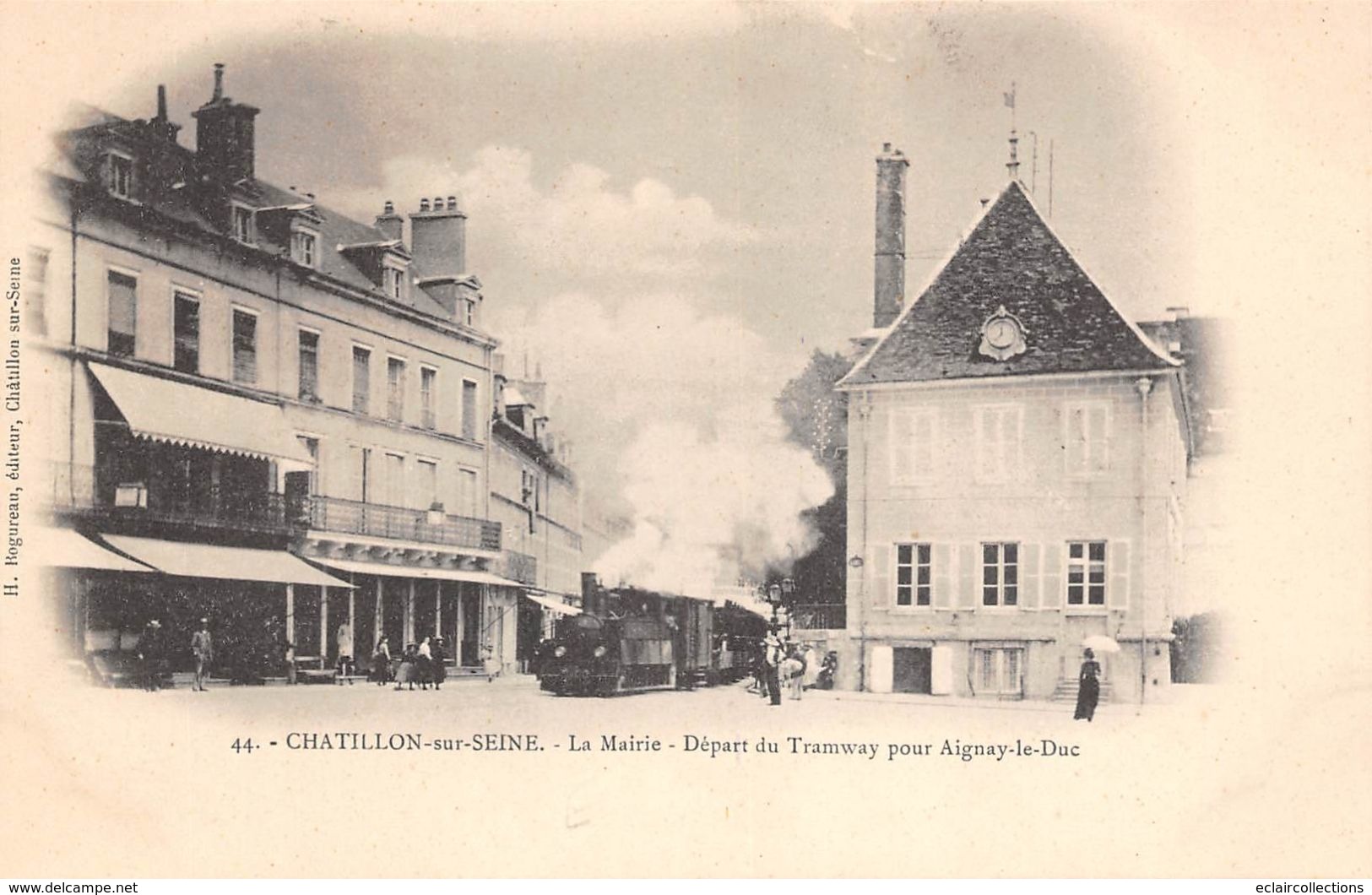 Châtillon Sur Seine     21    Départ Du Tramway Pour Aignay Le Duc-   (voir Scan) - Chatillon Sur Seine