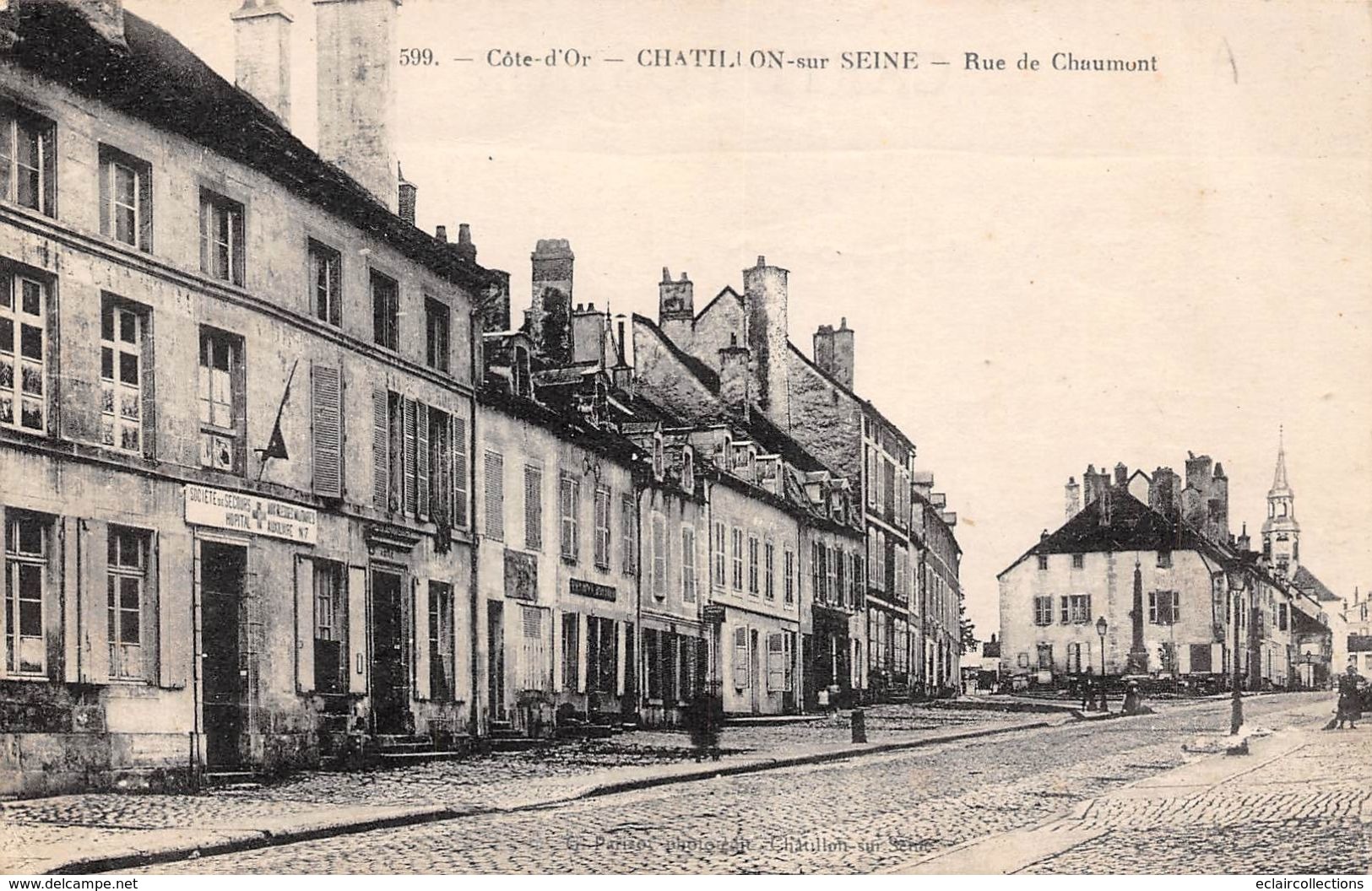 Châtillon Sur Seine     21    La Rue De Chaumont  2   (voir Scan) - Chatillon Sur Seine