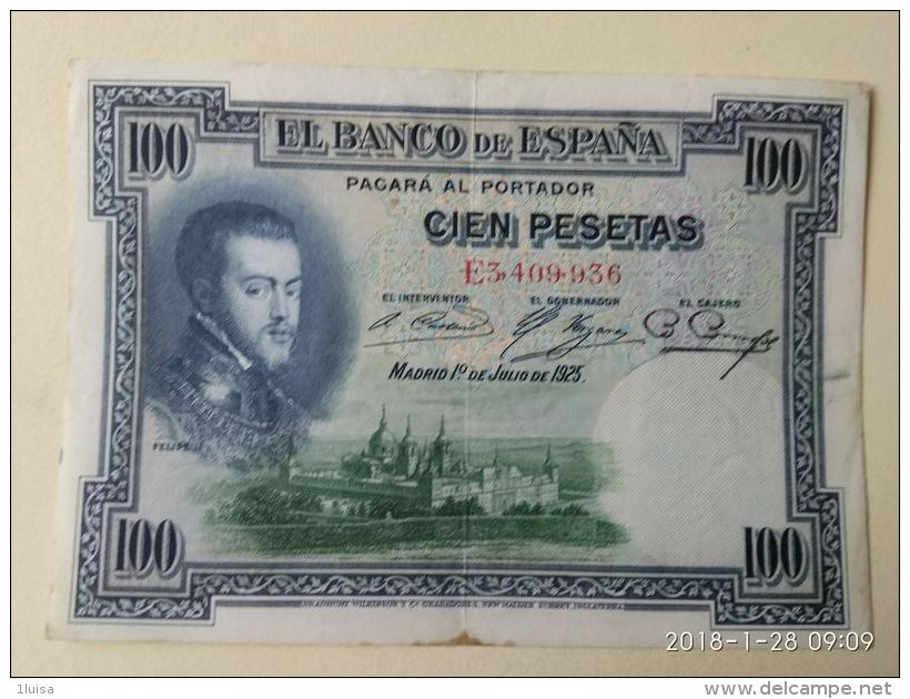 100 Pesetas 1925 - 100 Peseten