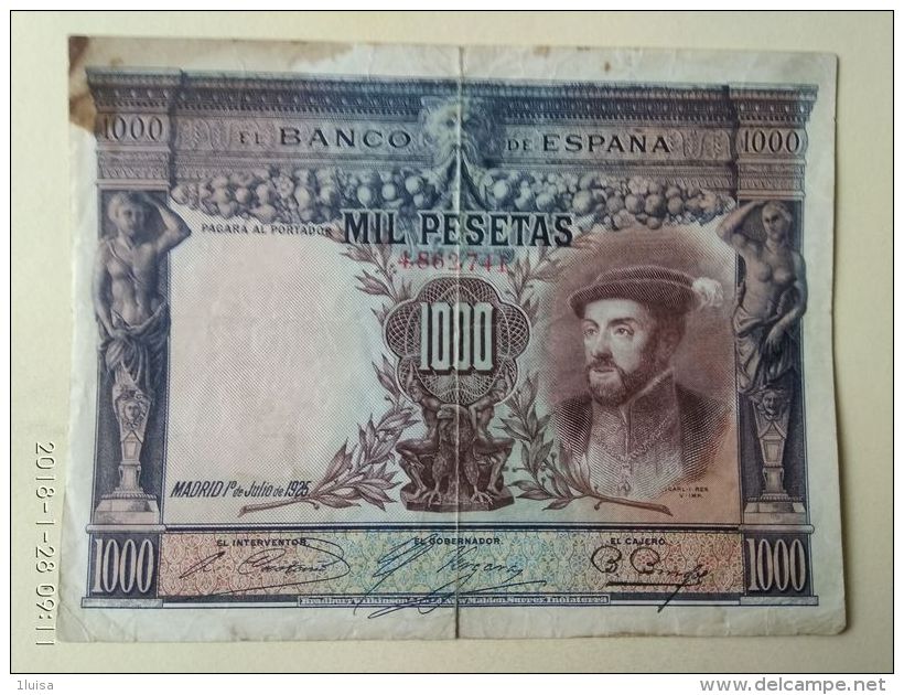 1000 Pesetas 1925 - 1000 Pesetas