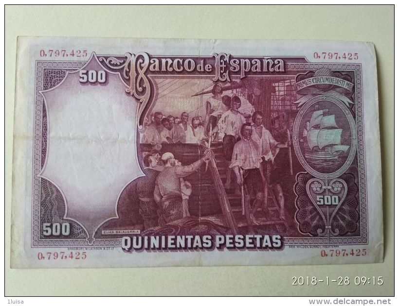 500 Pesetas 1931 - 500 Peseten