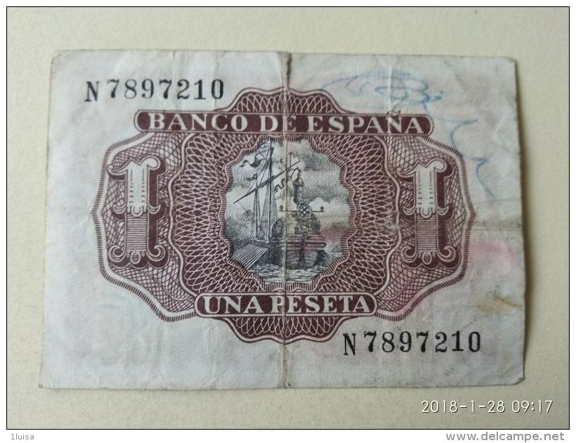 1 Pesetas 1953 - 1-2 Pesetas