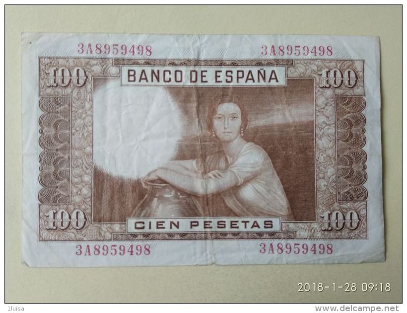 100 Pesetas 1953 - 100 Peseten