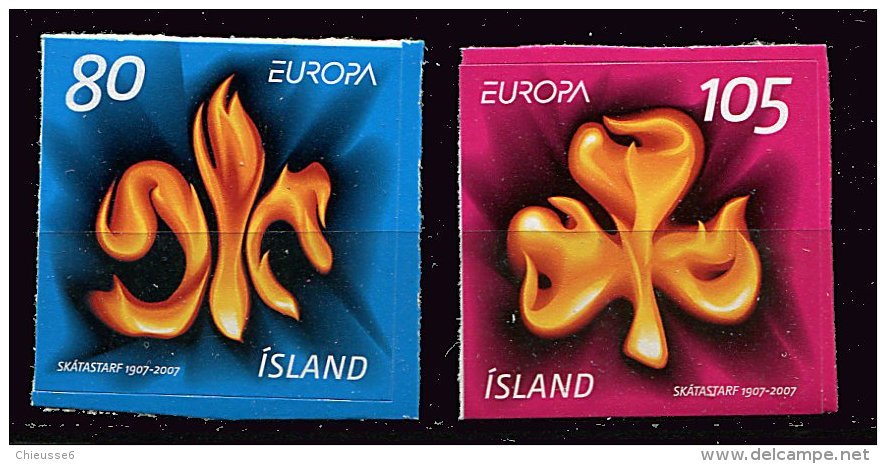Islande** N° 1093 - 1094 - Europa - Année 2007 - - Neufs