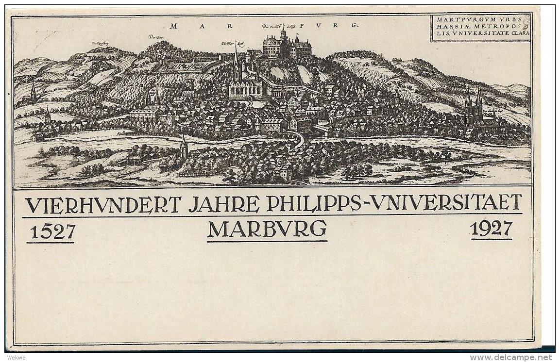 W-GA359 / 400 Jahre Philipps-Universität, Marburg 1927 Nach Giessen - Briefe U. Dokumente