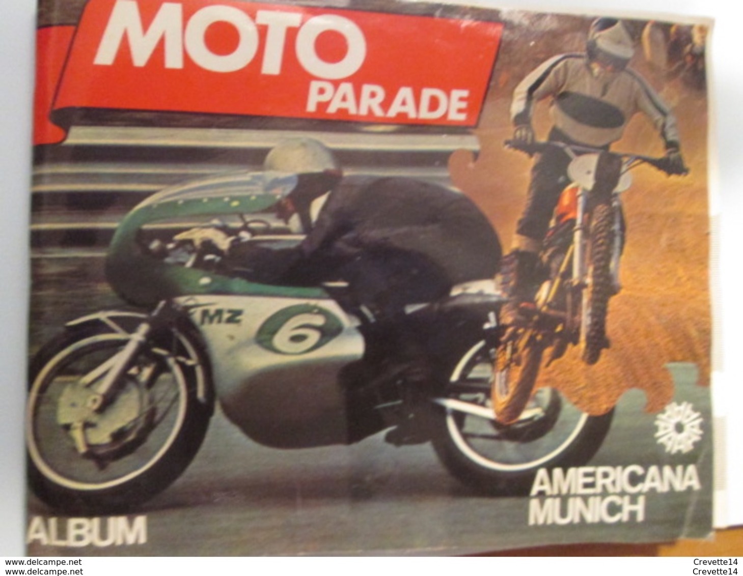 COMPLETEZ VOS ALBUMS !! Image Cartonnée TBE (recupération ) / N° 50 MOTO-PARADE AMERICANA MUNICH Genre PANINI - Motorrad