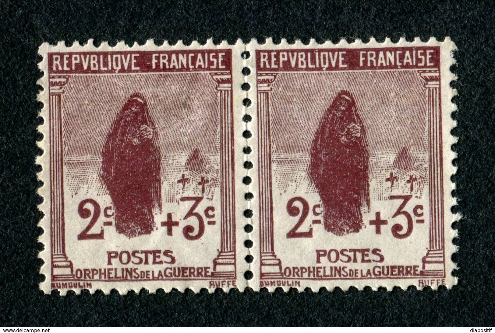 France 1917 - Paire Orphelins N° 148 Neuf * - TBE - Très Bien Centré - Cote Avec + 25% TBC : 37,50 € - Nuovi