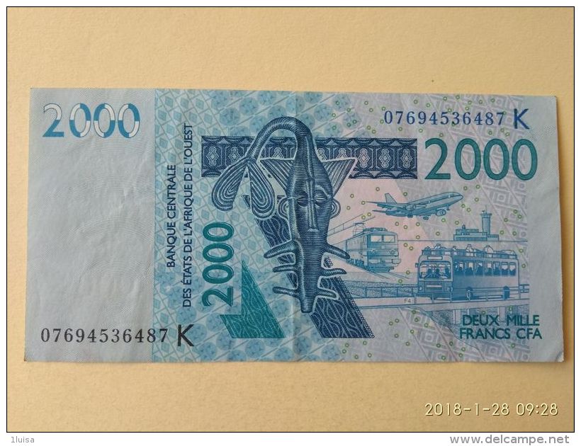 2000 Francs 2003 - États D'Afrique De L'Ouest