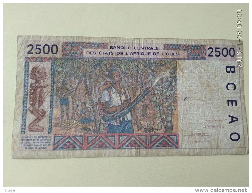 2500 Francs 1994 - Stati Dell'Africa Occidentale