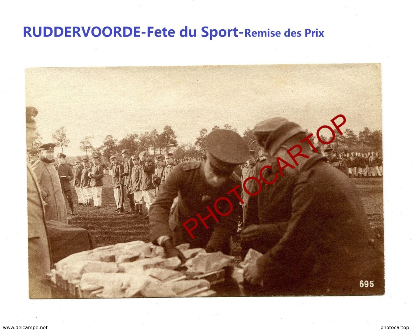 RUDDERVOORDE-Fete Sportive-8-5-1916-Remise Des Prix-Cliche 695-Inf. Regt.182-GUERRE 14-18-1 WK-Militaria- - Oostkamp