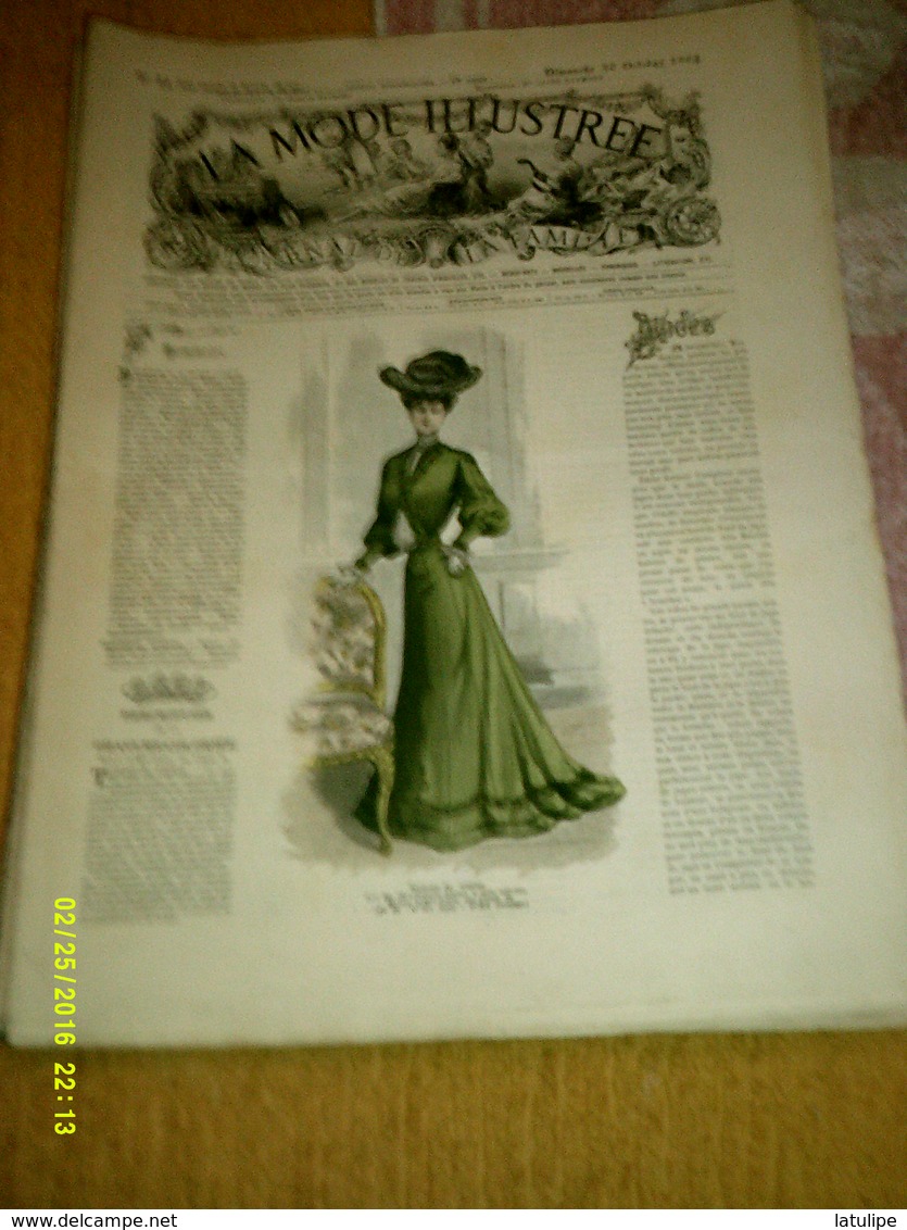 Journal De Famille La Mode Illustrée  No 44 ( Avec Planche De Patrons 50 Ct) De 45em Année Du 30 Octobre  1904 _6 Pages - Fashion