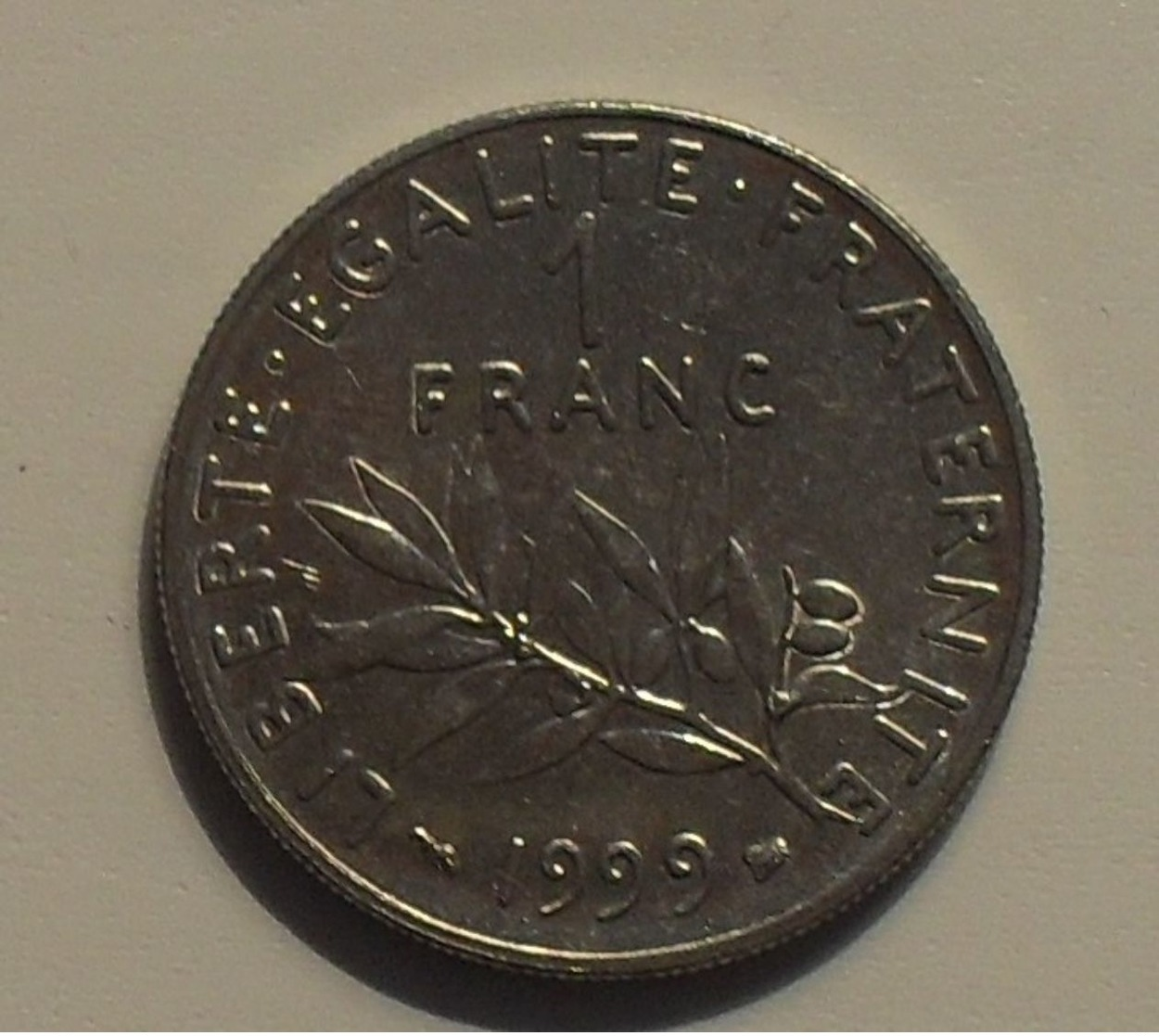 1999 - France - 1 FRANC, Semeuse, KM 925.1, Gad 774 - Altri & Non Classificati