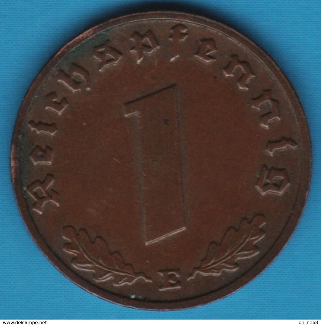 DEUTSCHES REICH 1 REICHSPFENNIG 1938 E KM# 89 (svastika) - 1 Reichspfennig