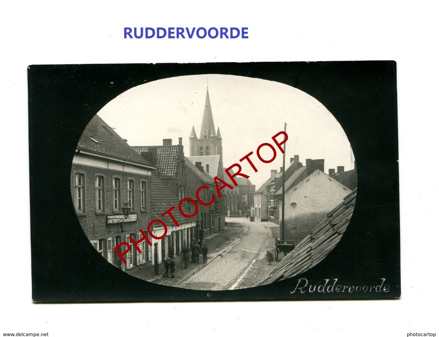 RUDDERVOORDE-Commerce-CARTE PHOTO Allemande-Inf. Regt.182-GUERRE 14-18-1 WK-Militaria-Belgien- - Oostkamp