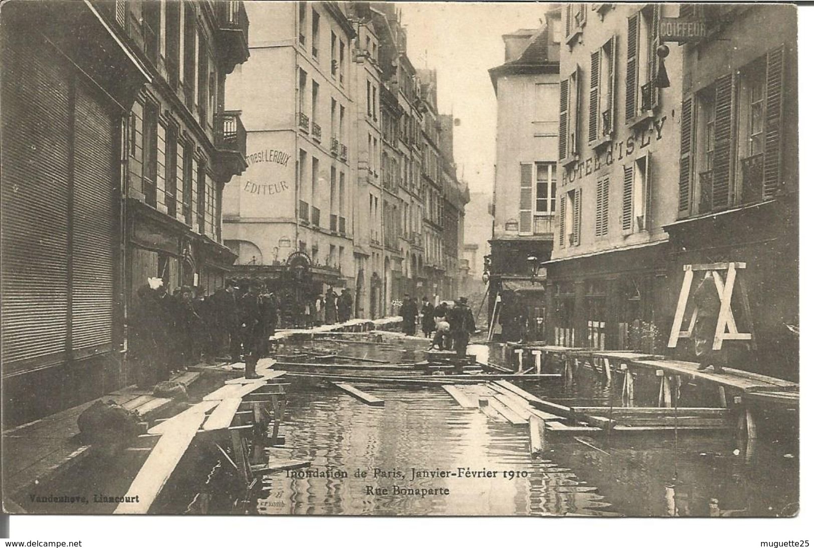 Crue De La Seine -Paris - Rue Bonaparte - Inondations De 1910