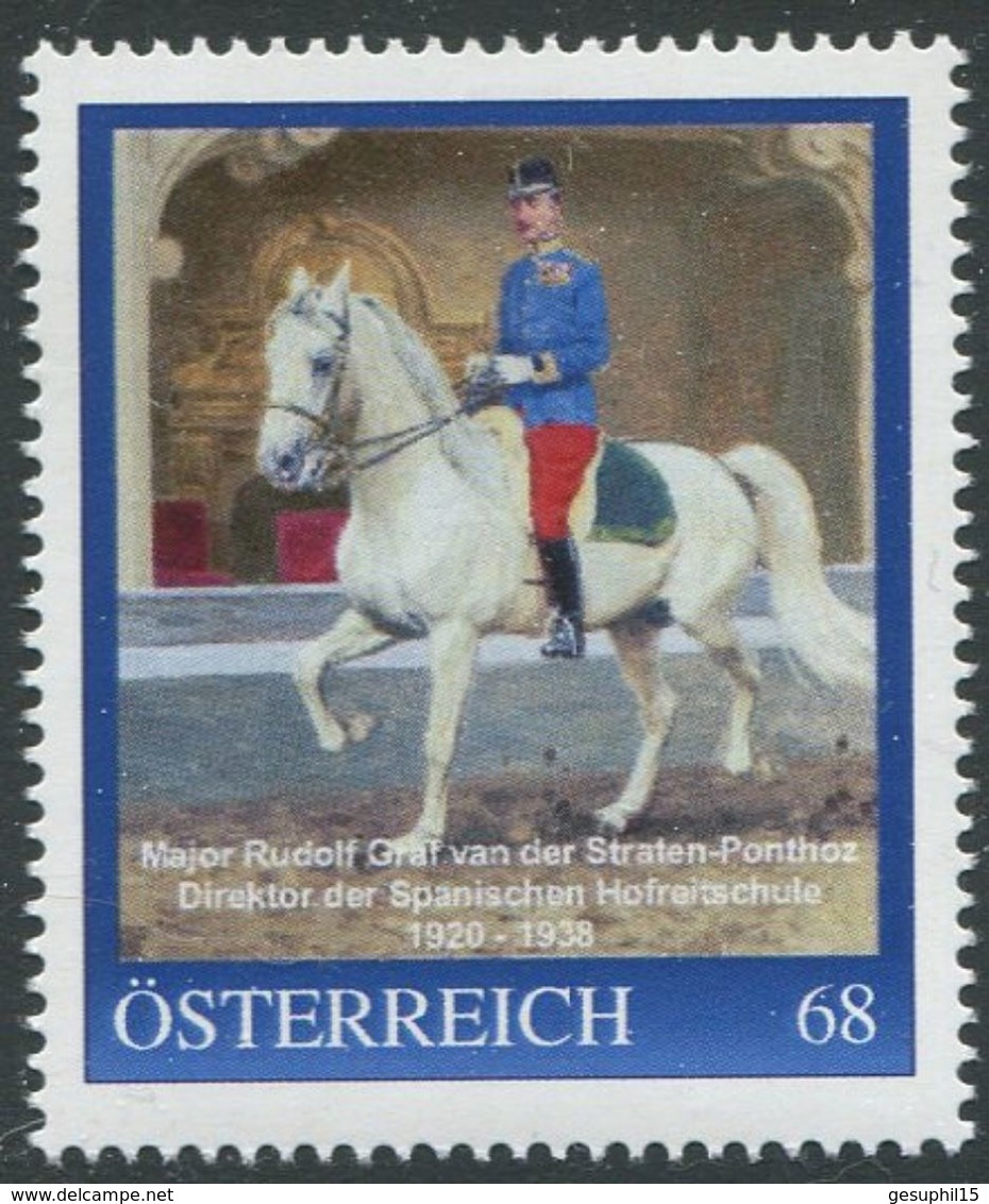 ÖSTERREICH / 8116025 / Major Rudolf Graf Van Der Straten-Ponthoz / Postfrisch / ** / MNH - Personalisierte Briefmarken