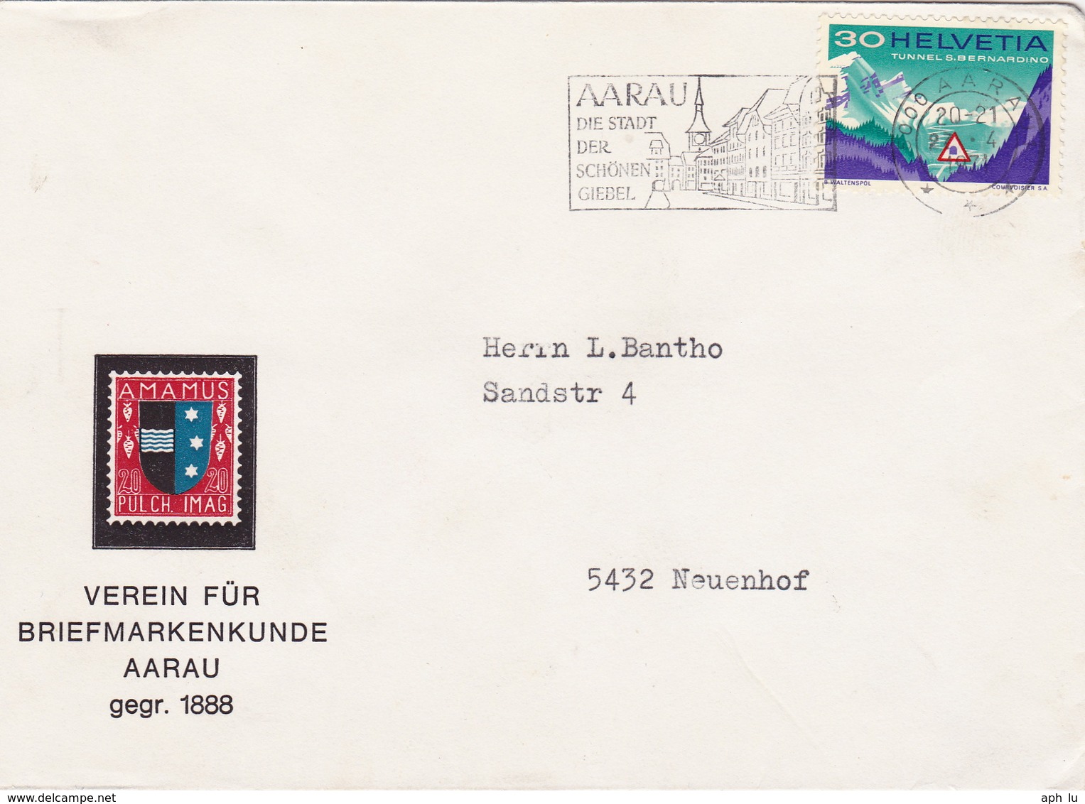 Brief Von Aarau (br2835) - Briefe U. Dokumente