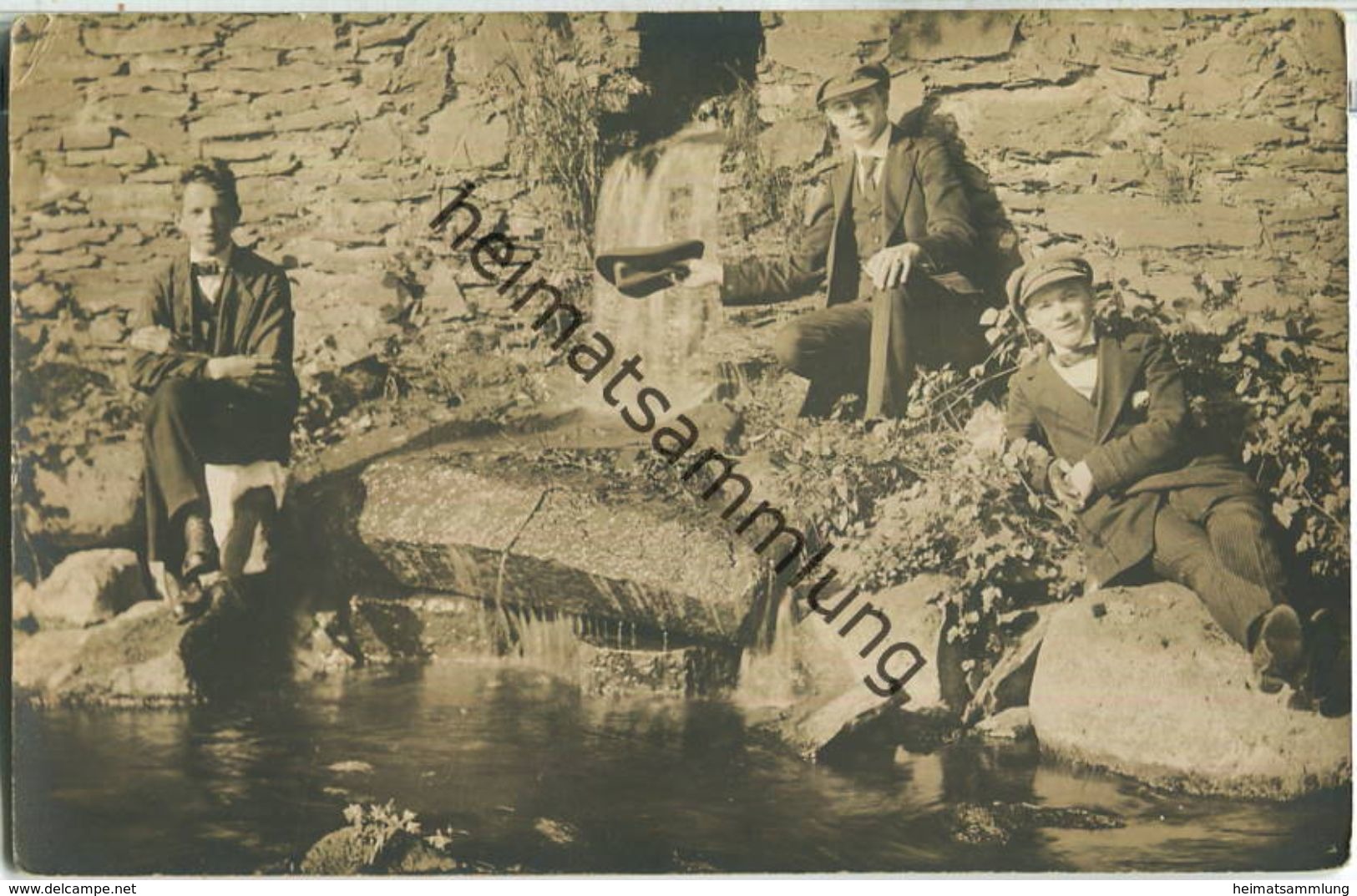 Bad Bertrich - Kurgäste - Foto-Ansichtskarte - Verlag Rud. Böhm Bad Bertrich - Bad Bertrich