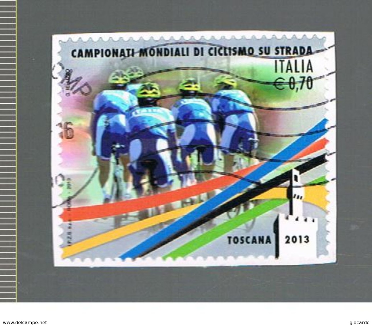 ITALIA REPUBBLICA  -   2013  MONDIALI CICLISMO    - USATO -     RIF.  30406 - 2011-20: Usati