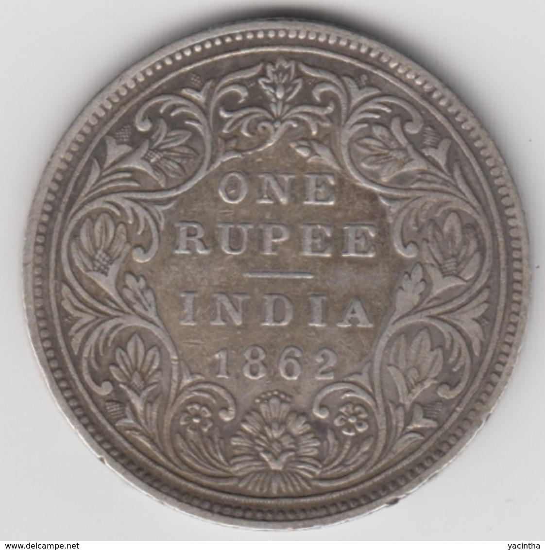 @Y@    BRITISH INDIA  1 Rupee  1862   AII   0/6     (2667) - India