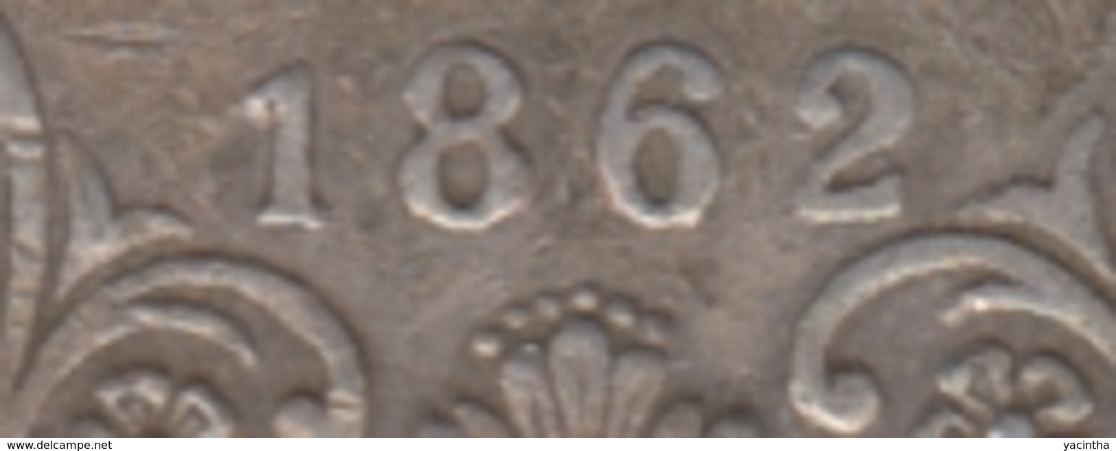 @Y@    BRITISH INDIA  1 Rupee  1862   AII   0/6     (2667) - India