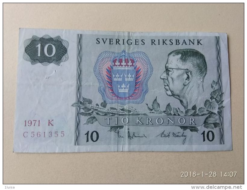 10 Kronor 1971 - Svezia