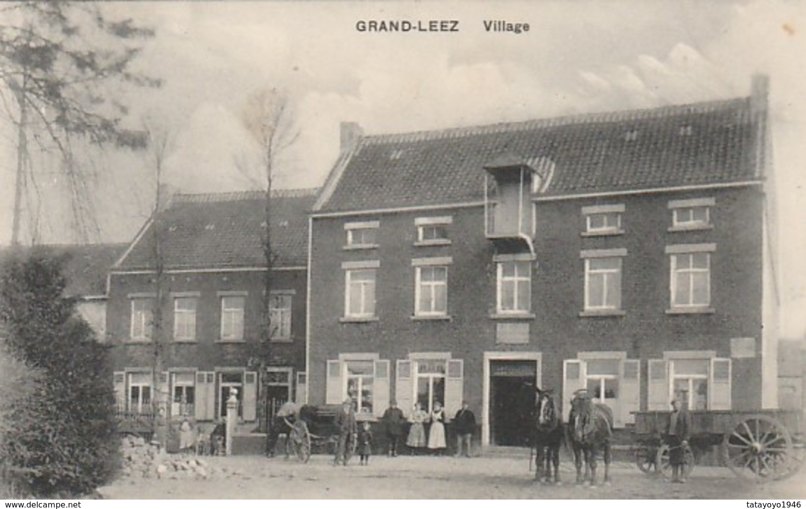 Grand-Leez     Village Bien Animée Attelage  Circulé En 1913 - Gembloux