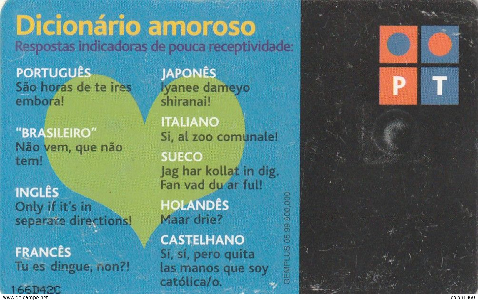 PORTUGAL. PT233. Verão 99 - Dicionário Amoroso. 100U. 1999-05. (172) - Portugal