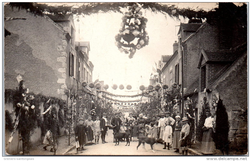 45 BRIARE - CARTE PHOTO (non Datée) Rue Tissier Ex Rue Du Moulin - Briare