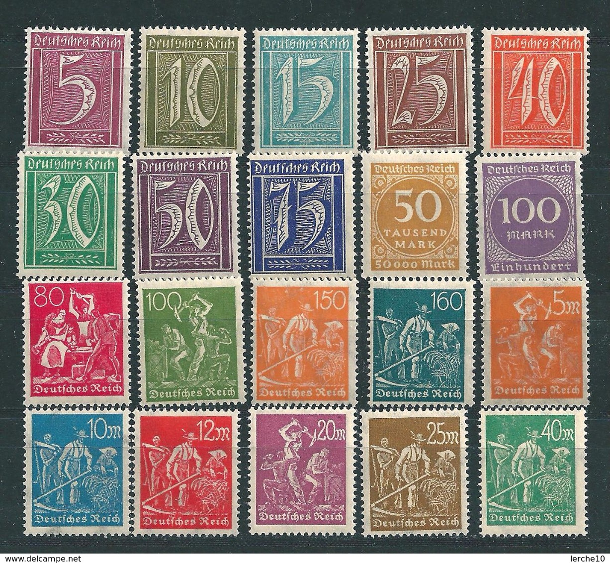 Deutsches Reich - Allemagne - Germany  **, Postfrisch, Mint  (0122) - Lots & Kiloware (max. 999 Stück)