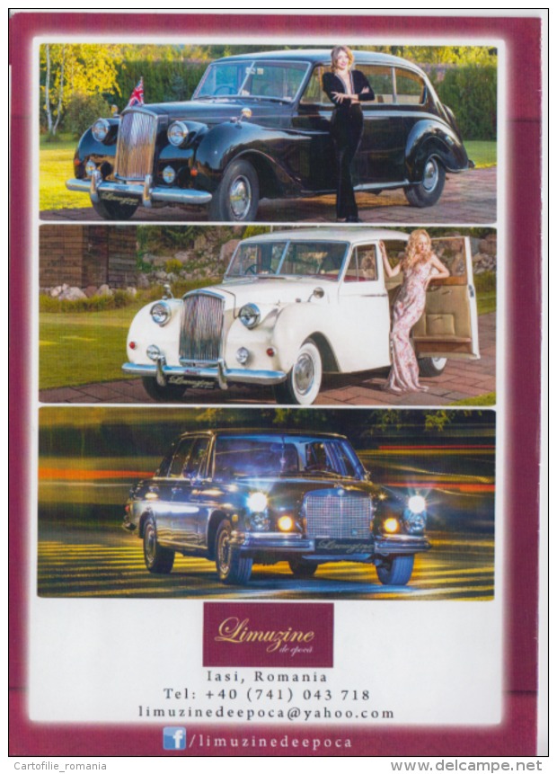 Romania - Program - Limousines For Rent For Wedding, Classic Cars, Retro - Boda