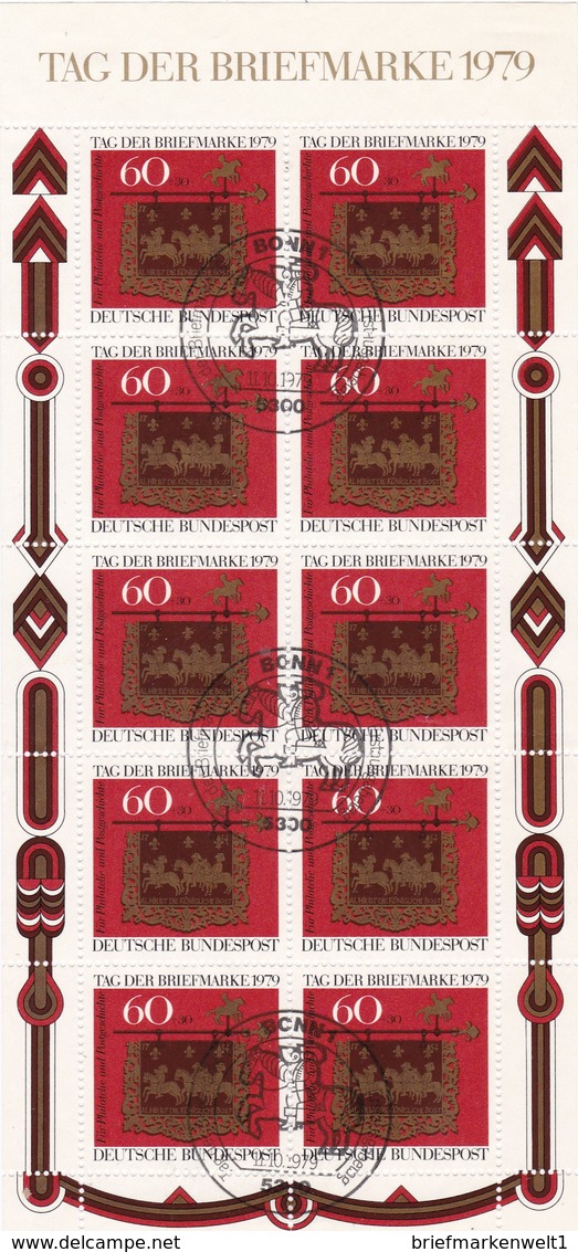 Bundesrepublik, Kleinbogen  Nr.1023, SST (K 1357) - Usati