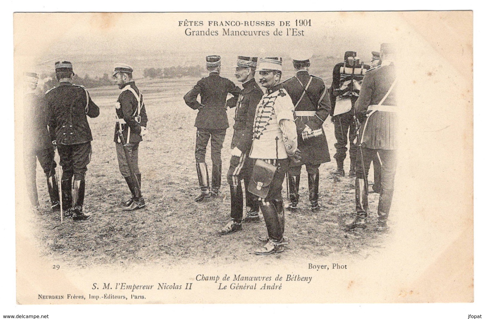 51 MARNE - BETHENY Fêtes Franco-Russes De 1901, Général André Pionnière - Bétheny