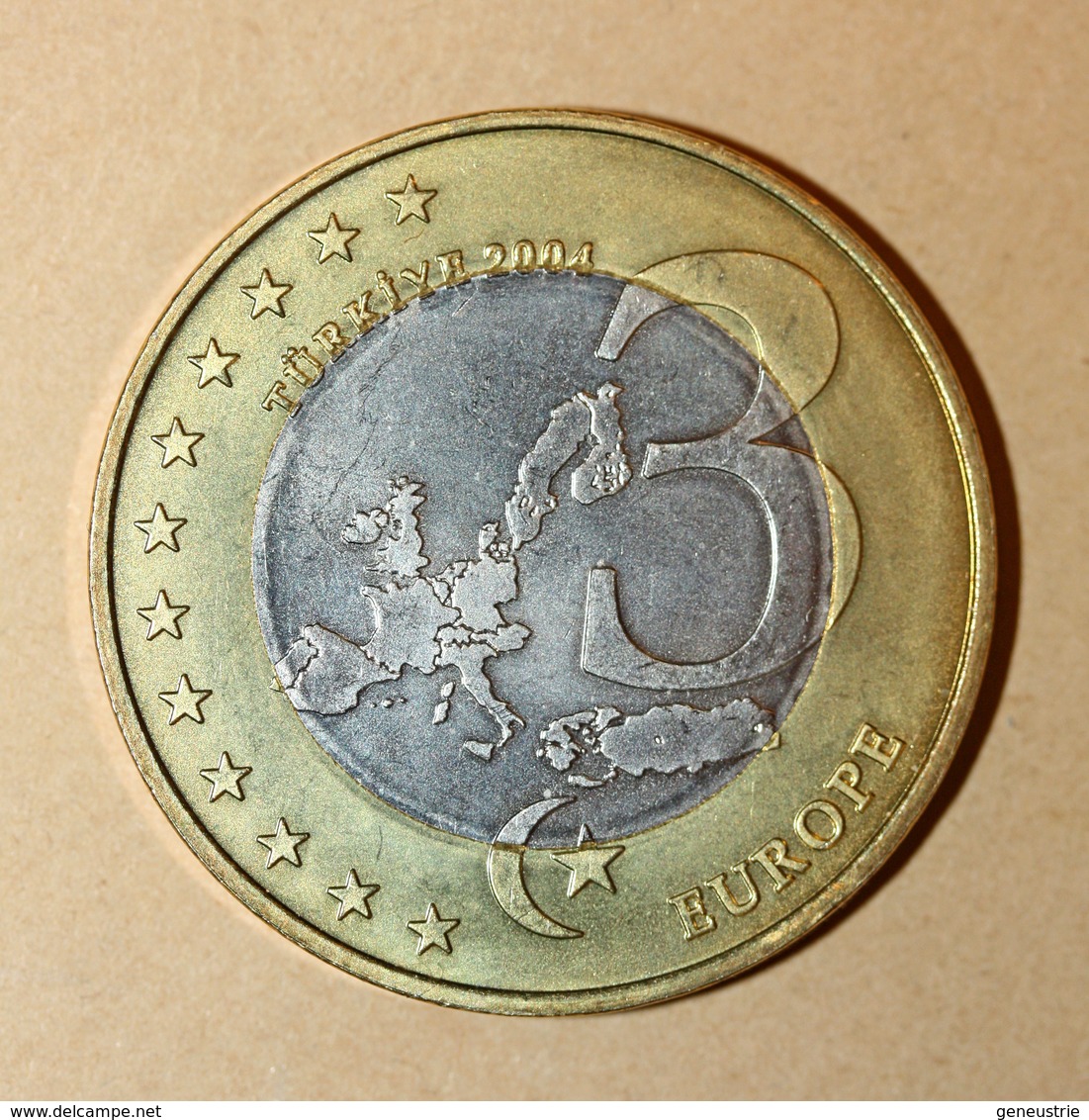 Monnaie Jeton De 3 Euros ? "Turkiye 2004 / Mustafa Kemal Ataturk 1881-1938" - Privatentwürfe