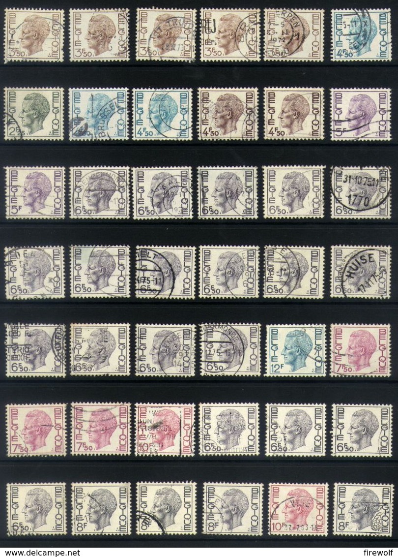 Y07 - Belgium - Lot Used Elstrom - 1970-1980 Elström