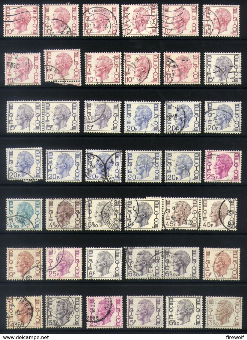 Y07 - Belgium - Lot Used Elstrom - 1970-1980 Elström