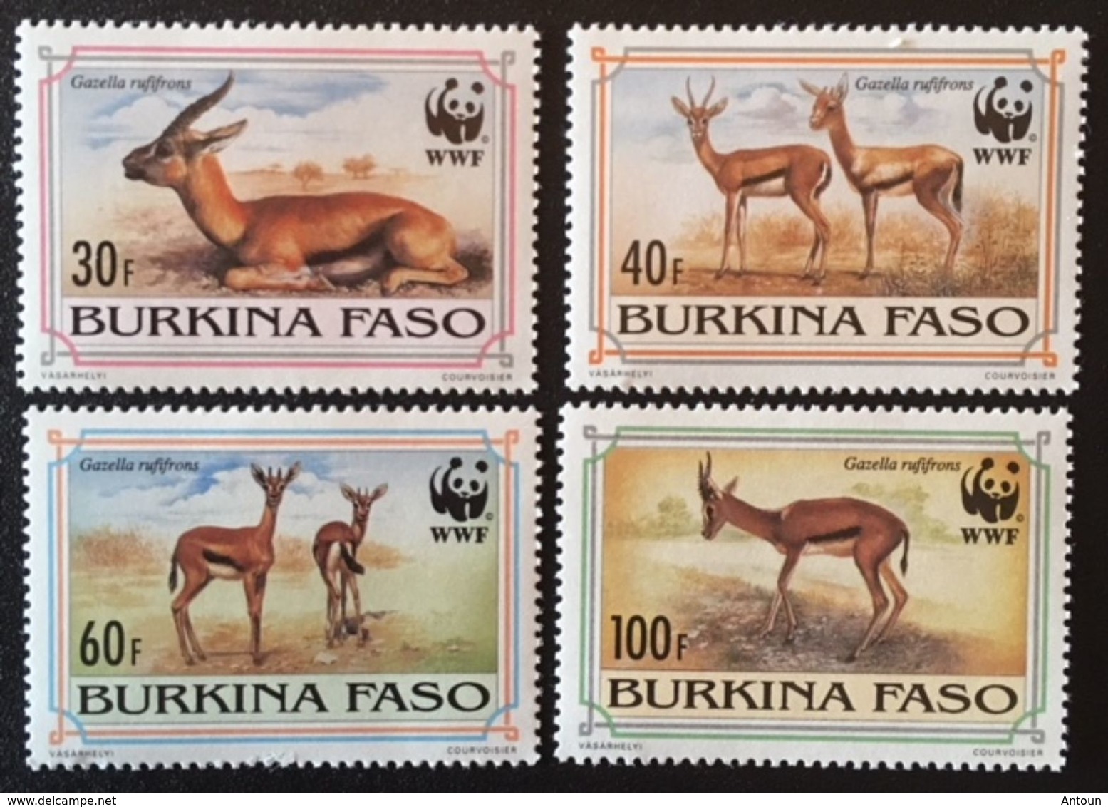 Burkina Faso 1993 World Wildlife Fund POSTAGE FEE TO BE ADDED ON ALL ITEMS - Burkina Faso (1984-...)