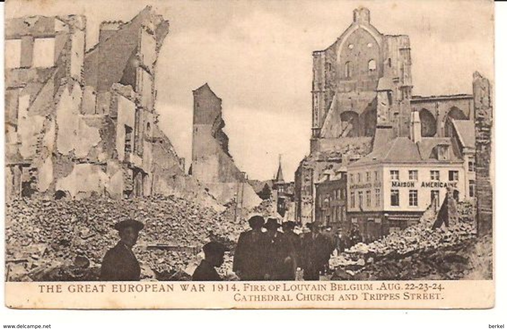 LEUVEN  THE FIRE OF  AUG.22-23-24 1914  Van Engeland Naar Nederland Verzonden 1094/d6 - Leuven