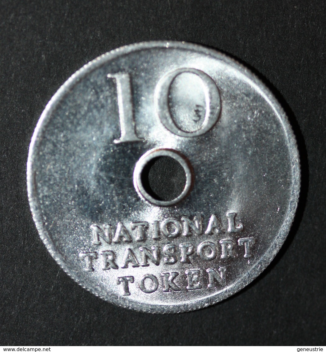 Jeton De Nécessité De 10 Pence Transport Britannique Ticket De Bus Et Métro "10 - National Transport Token" - Professionals/Firms