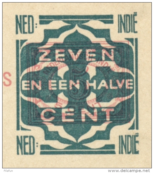 Nederlands Indië - 1923 - 7,5 Cent Opdruk Op 5 Cent Cijfer, Briefkaart G33 Ongebruikt - H&amp;G 34 - Nederlands-Indië