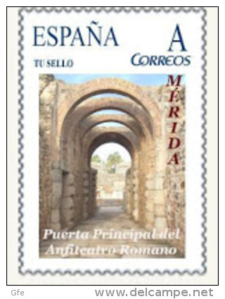 Spain 2009– España “Tu Sello”. Sello Personalizado De La Puerta Principal Del Anfiteatro Romano De Mérida - Altri & Non Classificati