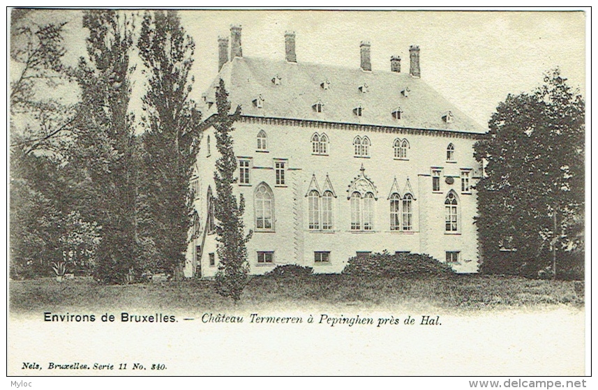 Pepingen. Environs De Bruxelles. Château Termeeren à Pepinghen Près De Hal. - Pepingen