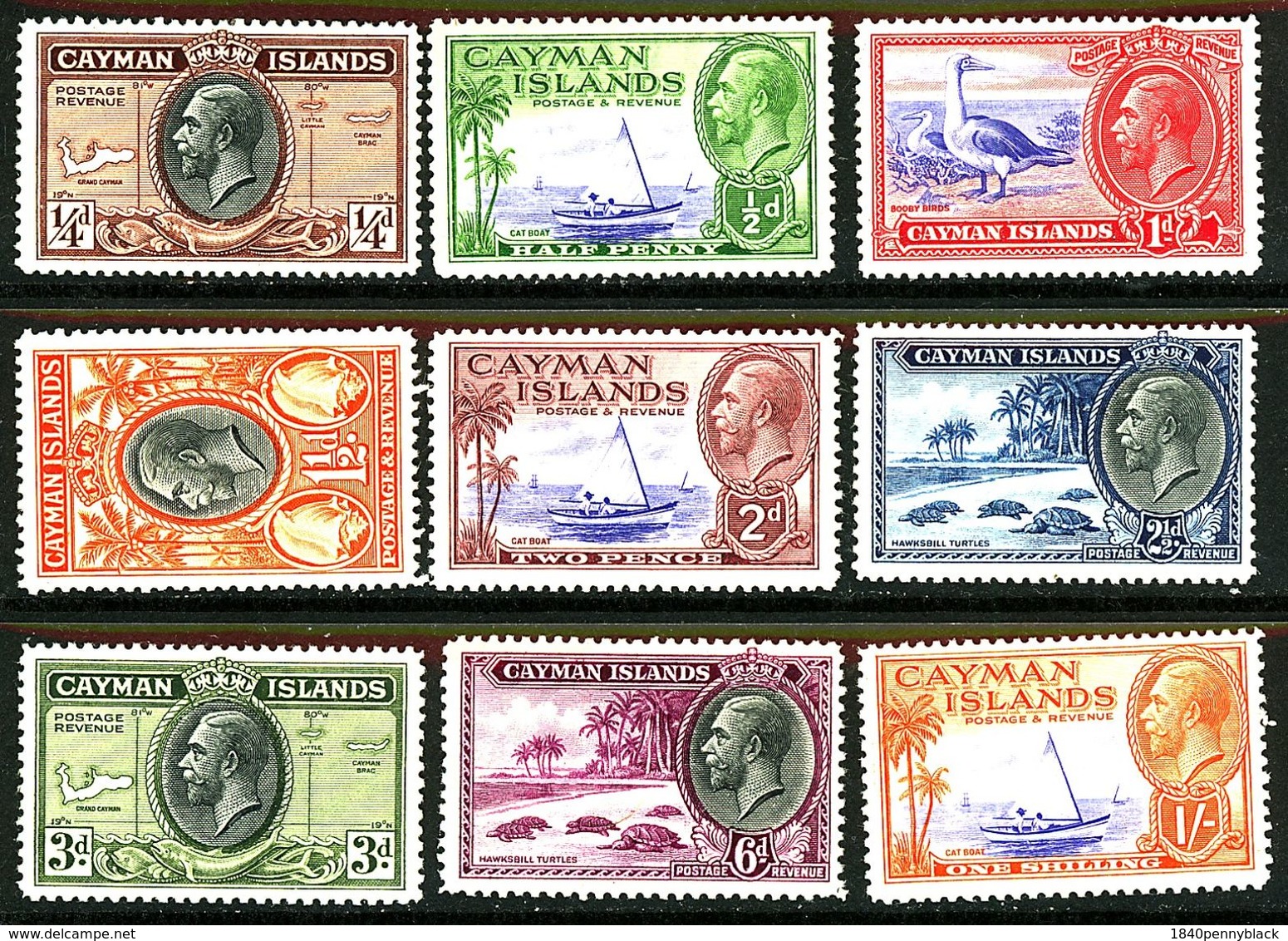 CAYMAN ISLANDS 1935 KGV Pictorials To 1s SG 96-104 MNH Unmounted Mint - Kaaiman Eilanden