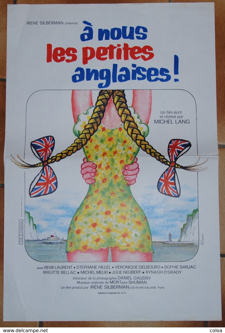 Affiche Originale Du Film A Nous Les Petites Anglaises 1976 - Affiches & Posters