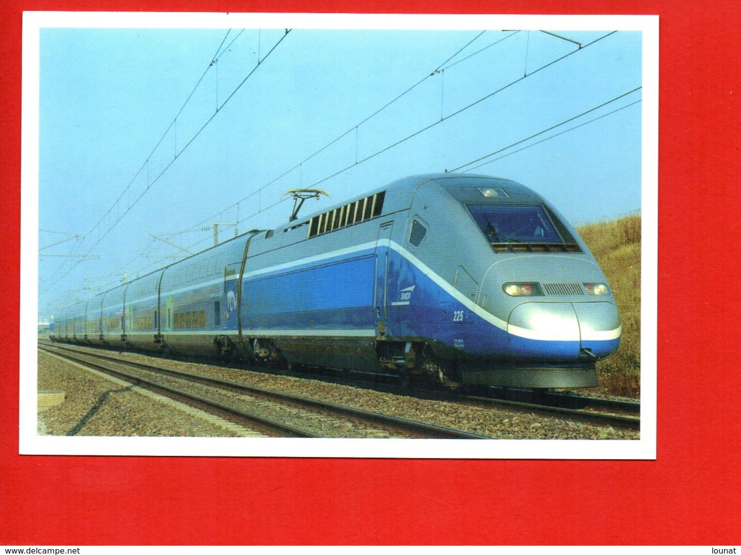 Train TGV En Ligne Sur LGV - SNCF - Fabbru Et Leveque - Trains