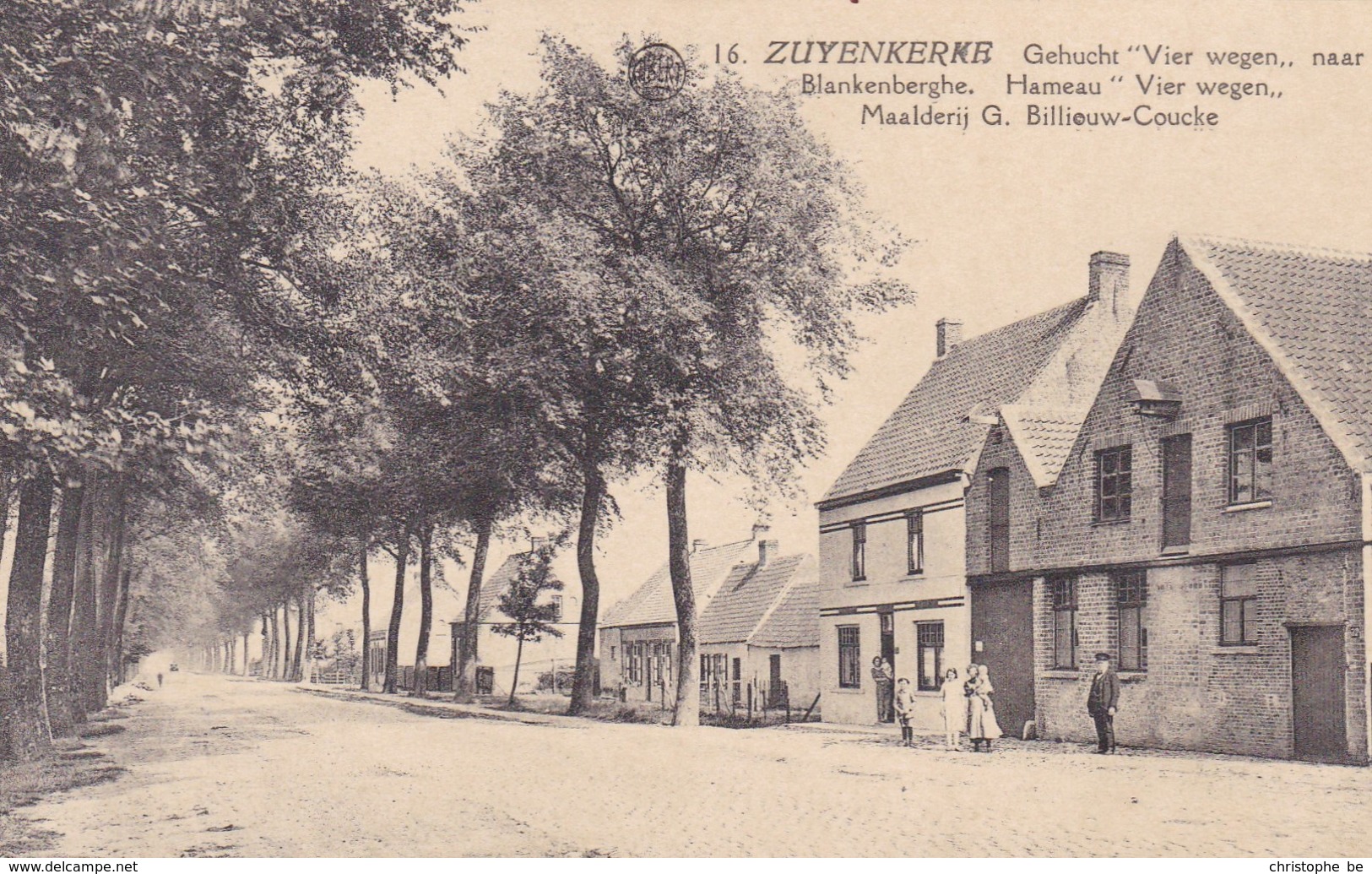 Zuienkerke, Zuyenkerke, Gehucht Vier Wegen Naar Blankenberghe (pk42391) - Zuienkerke