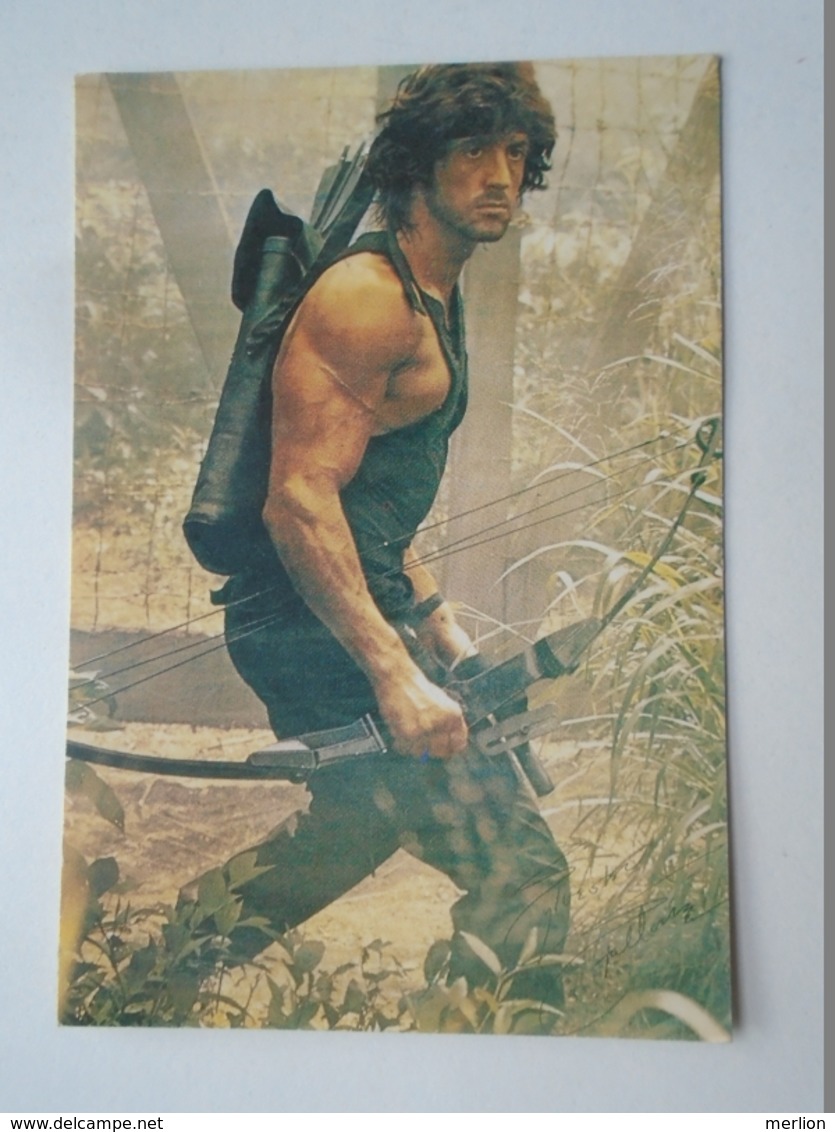 D156605 Hungary  - Sylvester Stallone   - Pocket Calendar - Calendrier Poche 1987 - Tamaño Pequeño : 1981-90