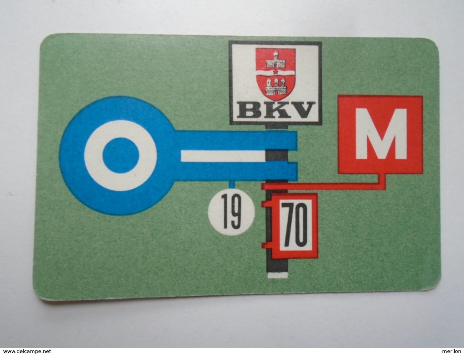 D156611 Hungary  - Local Transport Budapest  BKV Bus Tram Train Subway  - Pocket Calendar - Calendrier Poche 1970 - Petit Format : 1961-70